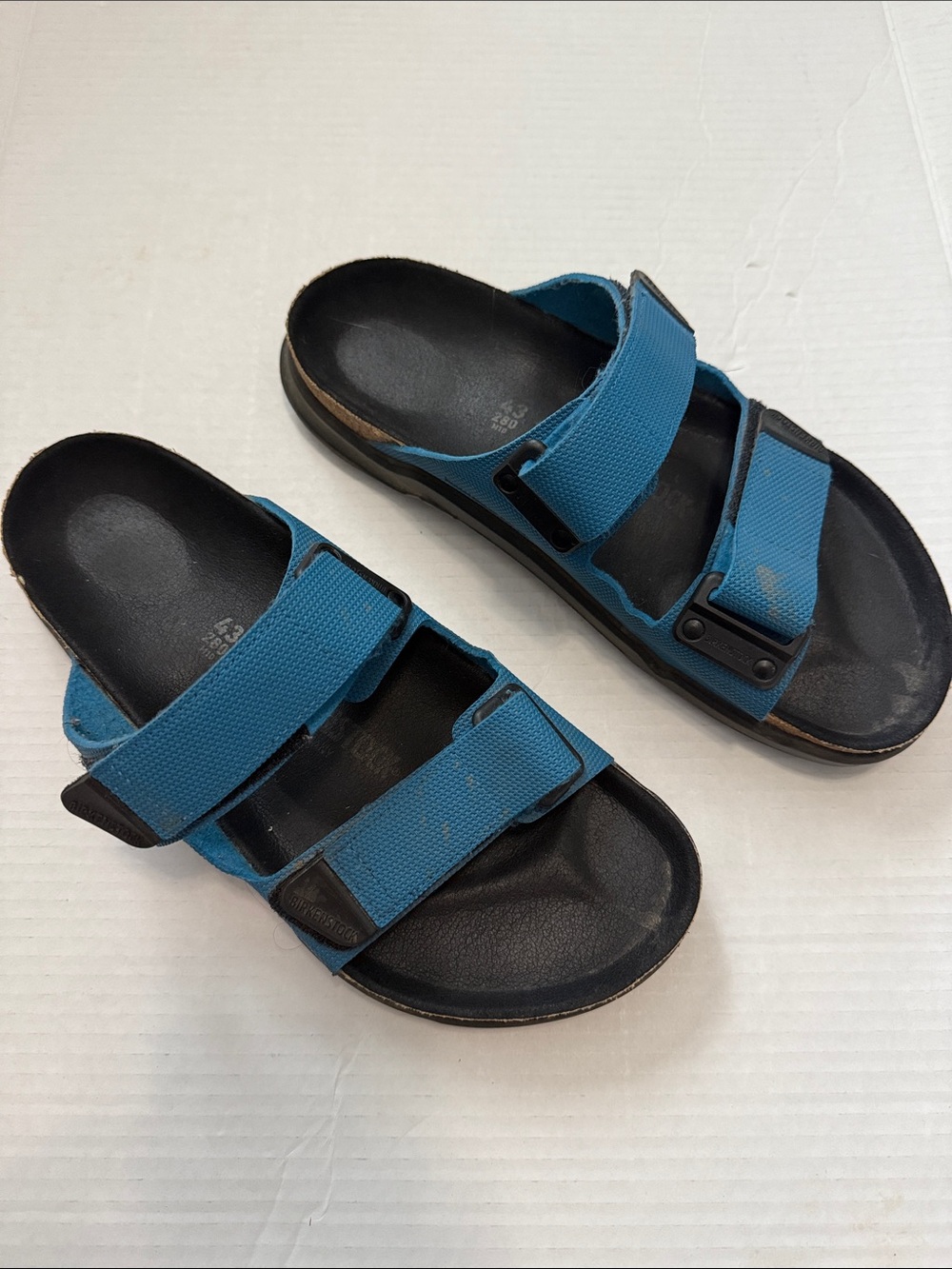 Birkenstock Men's - Atacama CC Birko-Flor Sandals - Blue/Black - Size 43/10-10.5